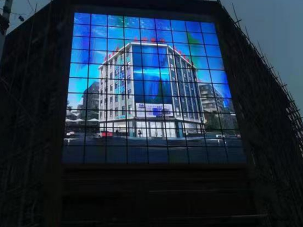 Value embodiment of LED flexible crystal film screen - glass curtain wall application