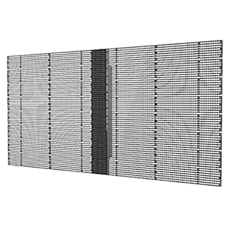 Indoor grille transparent screen